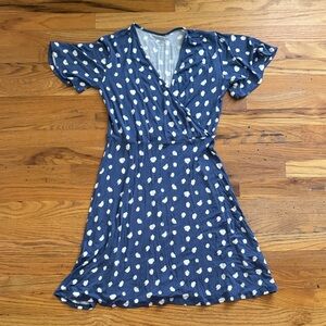 41 Hawthorn Blue and White Dot Dress